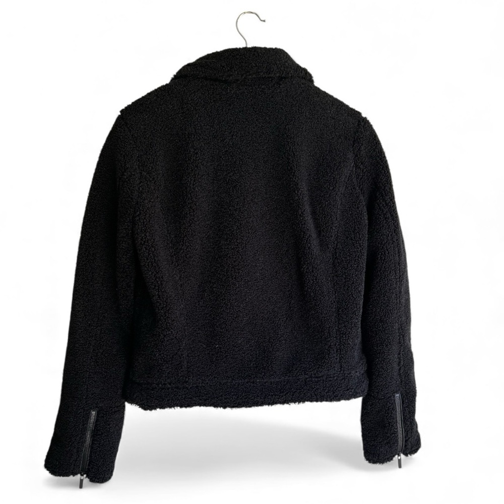 NWT Sanctuary Faux Fur Moto Jacket XS Black - Picture 6 of 15